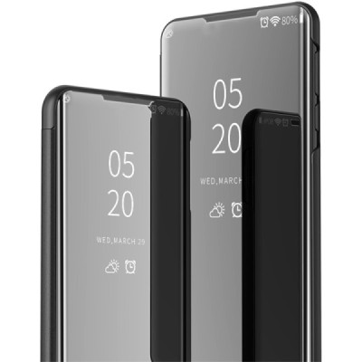Xiaomi Redmi 9A plastikinis atverčiamas juodas dėklas | Priedai.lt