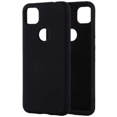Google Pixel 4A Shell kieto silikono TPU juodas dėklas - nugarėlė | Priedai.lt