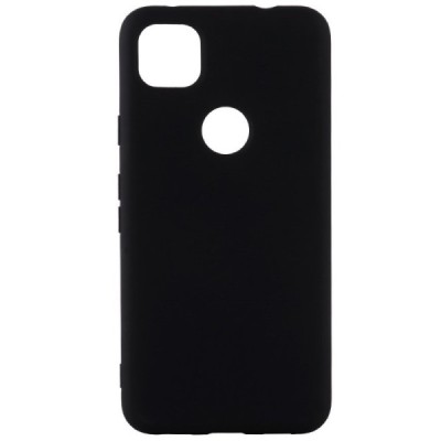 Google Pixel 4A Shell kieto silikono TPU juodas dėklas - nugarėlė | Priedai.lt