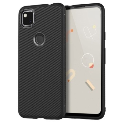 Google Pixel 4A „Jazz“ kieto silikono TPU juodas dėklas - nugarėlė | Priedai.lt