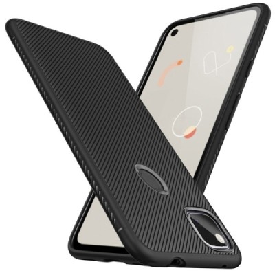Google Pixel 4A „Jazz“ kieto silikono TPU juodas dėklas - nugarėlė | Priedai.lt