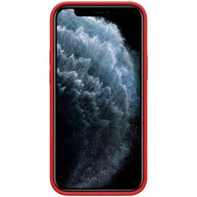 Apple iPhone 12 (12 Pro) "Nillkin" Flex Liquid Silicone raudonas dėklas - nugarėlė | Priedai.lt