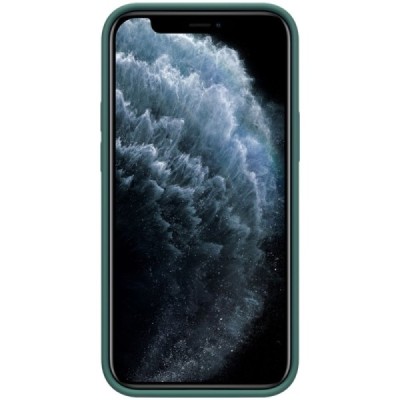 Apple iPhone 12 (12 Pro) "Nillkin" Flex Liquid Silicone žalias dėklas - nugarėlė | Priedai.lt