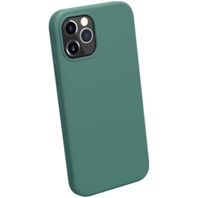 Apple iPhone 12 (12 Pro) "Nillkin" Flex Liquid Silicone žalias dėklas - nugarėlė | Priedai.lt