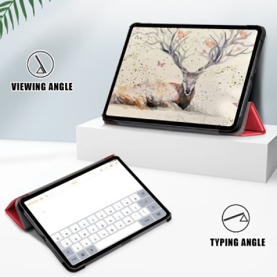 Atverčiamas dėklas - raudonas (iPad Air 11 (2026 / 2025 / 2024) / iPad Air 5 (2022) / iPad Air 4 (2020))