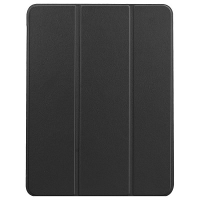 Apple iPad Air 4 10.9" (2020) atverčiamas juodas odinis dėklas - knygutė su vieta liestukui | Priedai.lt