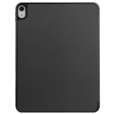 Apple iPad Air 4 10.9" (2020) atverčiamas juodas odinis dėklas - knygutė su vieta liestukui | Priedai.lt
