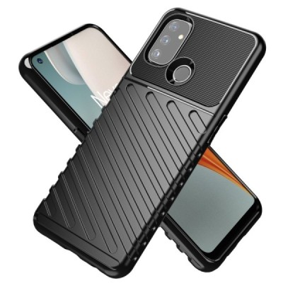 OnePlus Nord N100 kieto silikono TPU juodas dėklas - nugarėlė | Priedai.lt