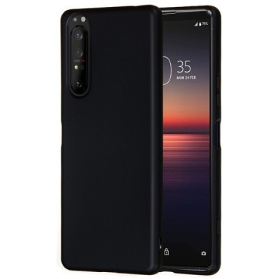 Sony Xperia 5 II Shell kieto silikono TPU juodas dėklas - nugarėlė | Priedai.lt
