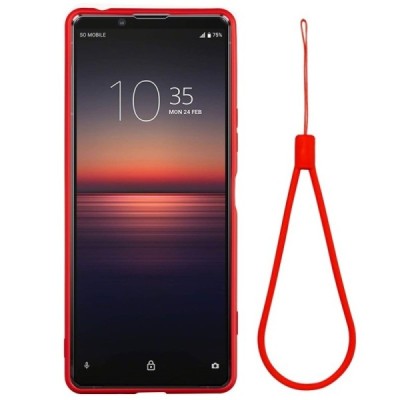 Sony Xperia 5 II Shell kieto silikono TPU raudonas dėklas - nugarėlė | Priedai.lt