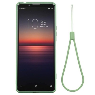 Sony Xperia 5 II Shell kieto silikono TPU žalias dėklas - nugarėlė | Priedai.lt