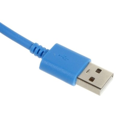 Micro usb šviesiai mėlynas laidas 1 m. (kabelis) / Priedai.lt