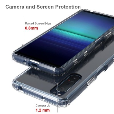 Sony Xperia 5 II kieto silikono TPU skaidrus dėklas - nugarėlė | Priedai.lt