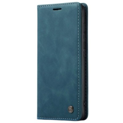 Samsung Galaxy S20 FE (Fan Edition) CaseMe Retro solidus atverčiamas žalias odinis dėklas - knygutė | Priedai.lt