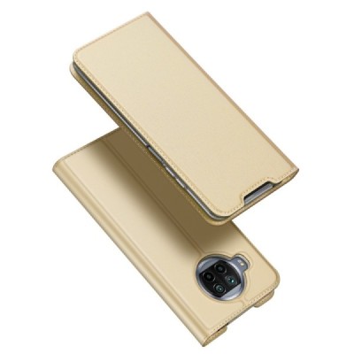 Xiaomi Mi 10T Lite 5G „Dux Ducis“ Skin serijos auksinis odinis atverčiamas dėklas - knygutė | Priedai.lt