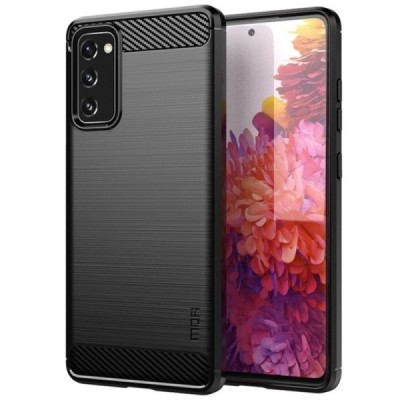 Samsung Galaxy S20 FE (Fan Edition) „Mofi“ kieto silikono TPU juodas dėklas - nugarėlė | Priedai.lt