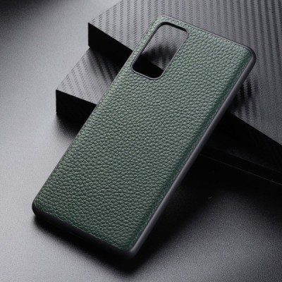„Deluxe Leather“ Samsung Galaxy S20 FE (Fan Edition) žalias odinis dėklas | Priedai.lt