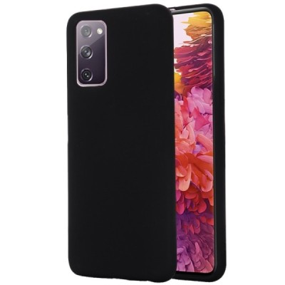 Samsung Galaxy S20 FE (Fan Edition) Shell kieto silikono TPU juodas dėklas - nugarėlė | Priedai.lt