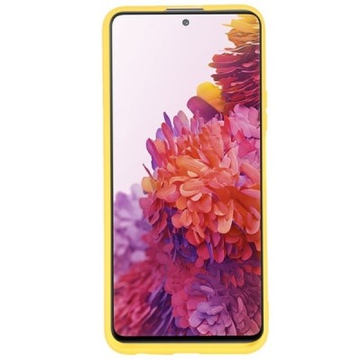 Samsung Galaxy S20 FE (Fan Edition) Shell kieto silikono TPU geltonas dėklas - nugarėlė | Priedai.lt