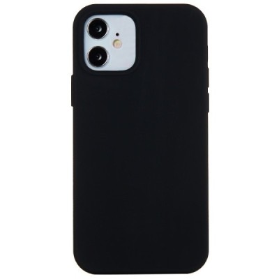 Apple iPhone 12 Mini kieto silikono TPU juodas dėklas - nugarėlė | Priedai.lt