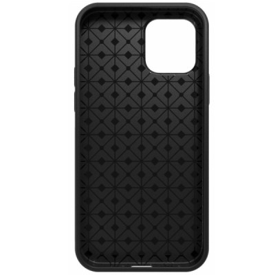 Apple iPhone 12 Mini juodas kieto silikono TPU ploniausias pasaulyje dėklas - nugarėlė | Priedai.lt