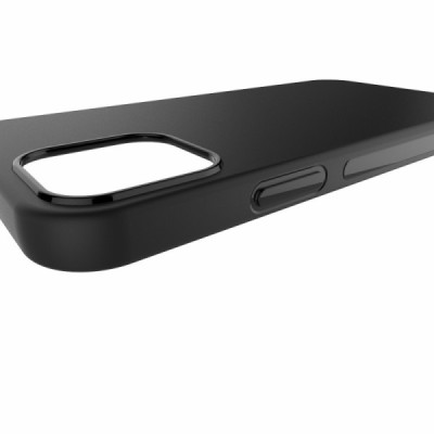 Apple iPhone 12 Mini juodas kieto silikono TPU ploniausias pasaulyje dėklas - nugarėlė | Priedai.lt