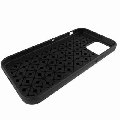Apple iPhone 12 Mini juodas kieto silikono TPU ploniausias pasaulyje dėklas - nugarėlė | Priedai.lt