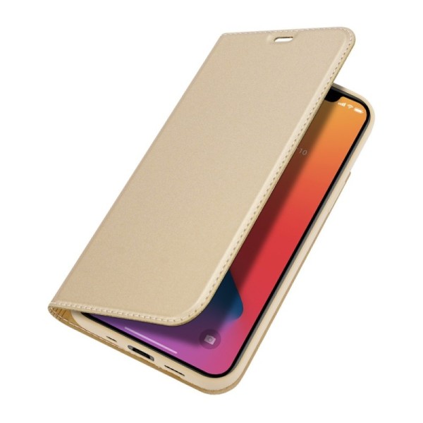 „Dux Ducis“ Skin atverčiamas dėklas - auksinis (iPhone 12 Mini)