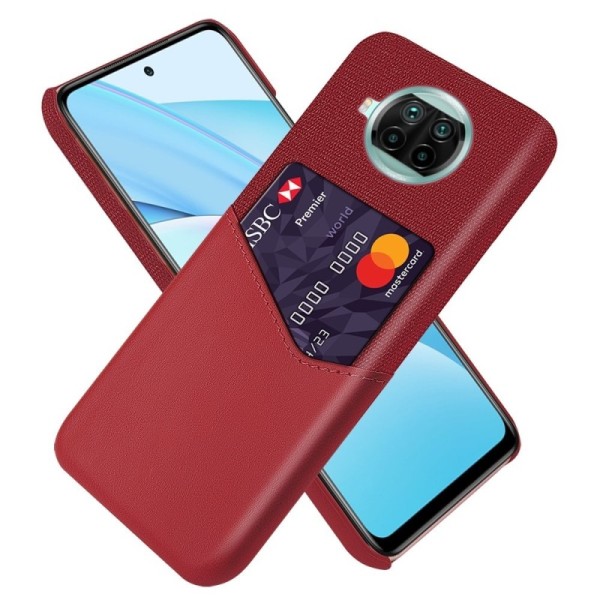 „KSQ“ Shell dėklas su kišenėle - raudonas (Mi 10T Lite)