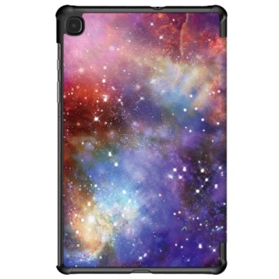 Samsung Galaxy Tab S6 Lite 10.4 (P615, P610, P613, P619) „Cosmo“ atverčiamas spalvotas, baltas odinis dėklas - knygutė | Priedai