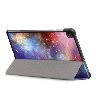Samsung Galaxy Tab S6 Lite 10.4 (P615, P610, P613, P619) „Cosmo“ atverčiamas spalvotas, baltas odinis dėklas - knygutė | Priedai