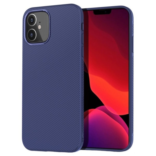 „Lenuo“ kieto silikono (TPU) dėklas - mėlynas (iPhone 12 Mini)