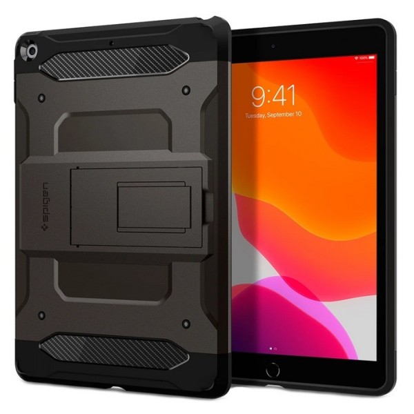 „Spigen“ Tough Armor Tech sustiprintos apsaugos dėklas - juodas (iPad 10.2 2019 / 2020 / 2021)