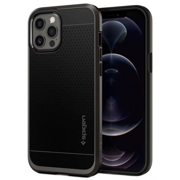 „Spigen“ Neo Hybrid dėklas - juodas (iPhone 12 Pro Max)