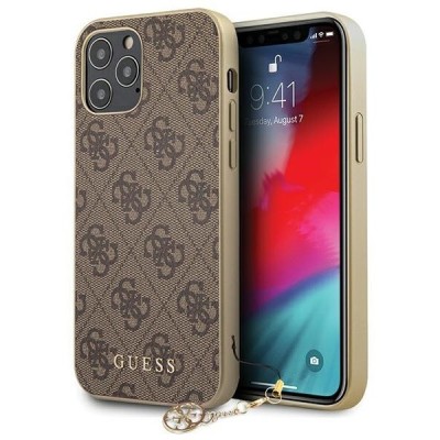 „Guess“ Apple iPhone 12 (12 Pro) rudas kieto silikono dėklas | Priedai.lt