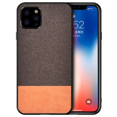„Bi-Color“ Splicing Apple iPhone 12 Pro Max rudas odinis dėklas | Priedai.lt