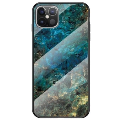Apple iPhone 12 Pro Max „Marble“ kieto silikono TPU mėlynas dėklas - nugarėlė | Priedai.lt