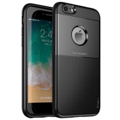 „IPAKY“ Shield Apple iPhone 6 Plus (6s Plus) juodas kieto silikono (TPU) ir plastiko dėklas | Priedai.lt