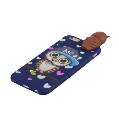 Apple iPhone 6 (6s) „Squezy“ Owl kieto silikono TPU mėlynas dėklas - nugarėlė | Priedai.lt
