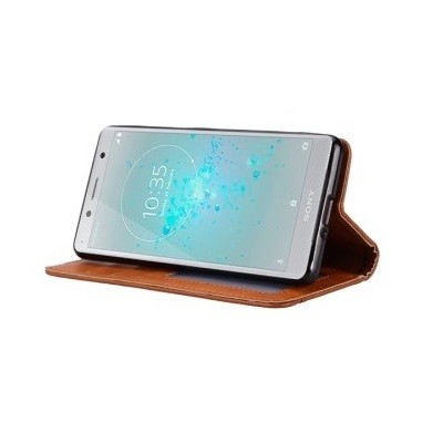 Prabangus „Comma“ odinis atverčiamas juodas Sony Xperia XZ2 Compact dėklas | Priedai.lt