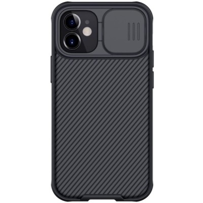 Apple iPhone 12 Mini „Nillkin“ CamShield juodas dėklas, nugarėlė su kameros apsauga | Priedai.lt