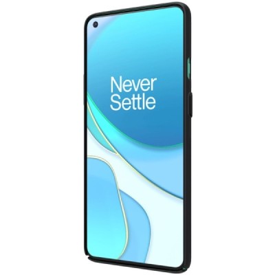 Nillkin Frosted Shield OnePlus 8T juodas plastikinis dėklas | Priedai.lt
