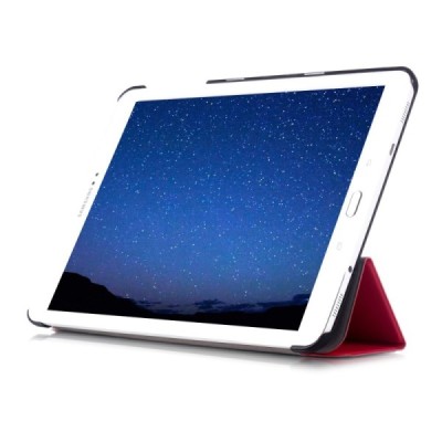 Samsung Galaxy Tab S2 9,7 (T815, T810) atverčiamas rožinis odinis dėklas - knygutė (sulankstomas) | Priedai.lt