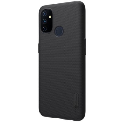 Nillkin Frosted Shield OnePlus Nord N100 juodas plastikinis dėklas | Priedai.lt