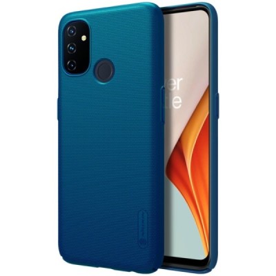 Nillkin Frosted Shield OnePlus Nord N100 mėlynas plastikinis dėklas | Priedai.lt