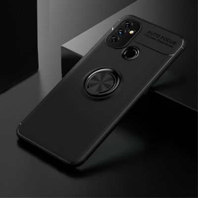 OnePlus Nord N100 „FOCUS“ Kickstand kieto silikono TPU juodas dėklas - nugarėlė | Priedai.lt