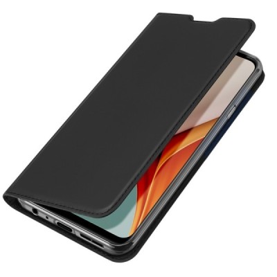 „Dux Ducis“ Skin serijos OnePlus Nord N100 juodas odinis atverčiamas dėklas | Priedai.lt