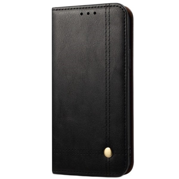 „Deluxe“ atverčiamas dėklas - juodas (OnePlus Nord N100)