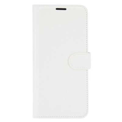 OnePlus 8T „Litchi“ atverčiamas baltas odinis dėklas, knygutė - piniginė | Priedai.lt