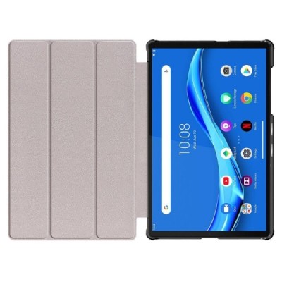 Lenovo Tab M10 10.1" HD Gen 2 (TB-X306F, X306X) atverčiamas juodas odinis dėklas (sulankstomas) | Priedai.lt